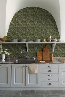 ドレクセルヘリテージ✖️ウィリアムモリス　全面補修済 WILLIAM MORRIS - HIDDEN TREASURES 1 | 輸入壁紙(クロス)のテシード