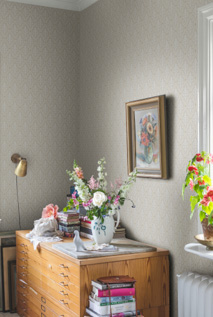 壁紙20枚セット Sian Zeng / Clematis Mural Wallpaper / Pink ClemP 【3パネル1セット