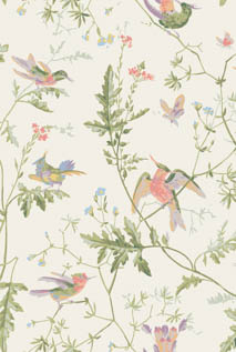 ハミングバードページ SELECTION OF HUMMINGBIRDS | 輸入壁紙(クロス)のテシード